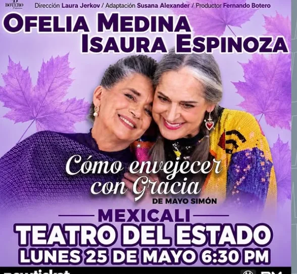 Flyer de Como envejecer con gracia: Ofelia Medina