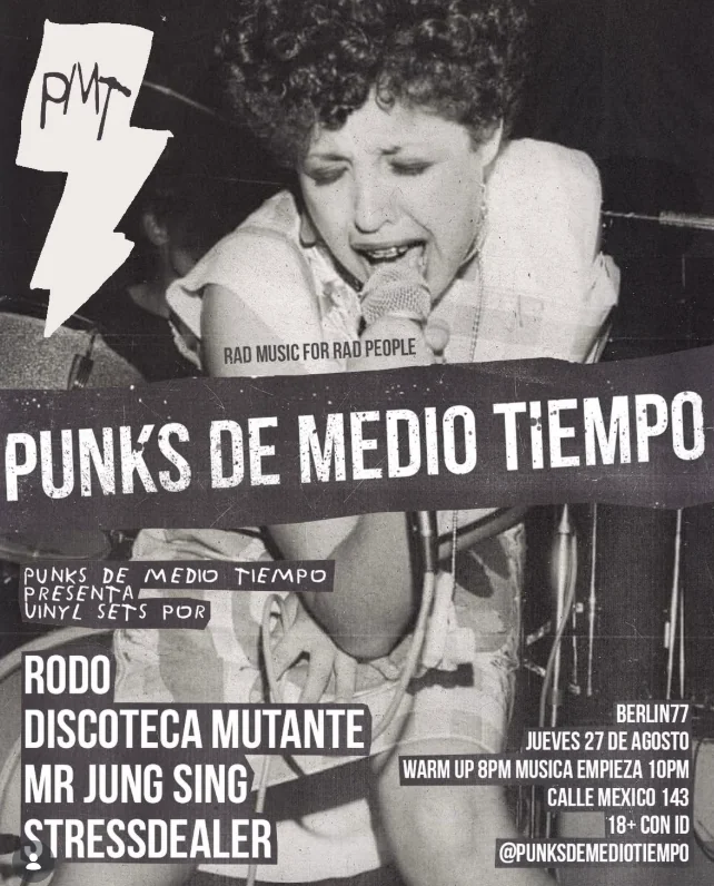 Flyer de Punks de medio tiempo