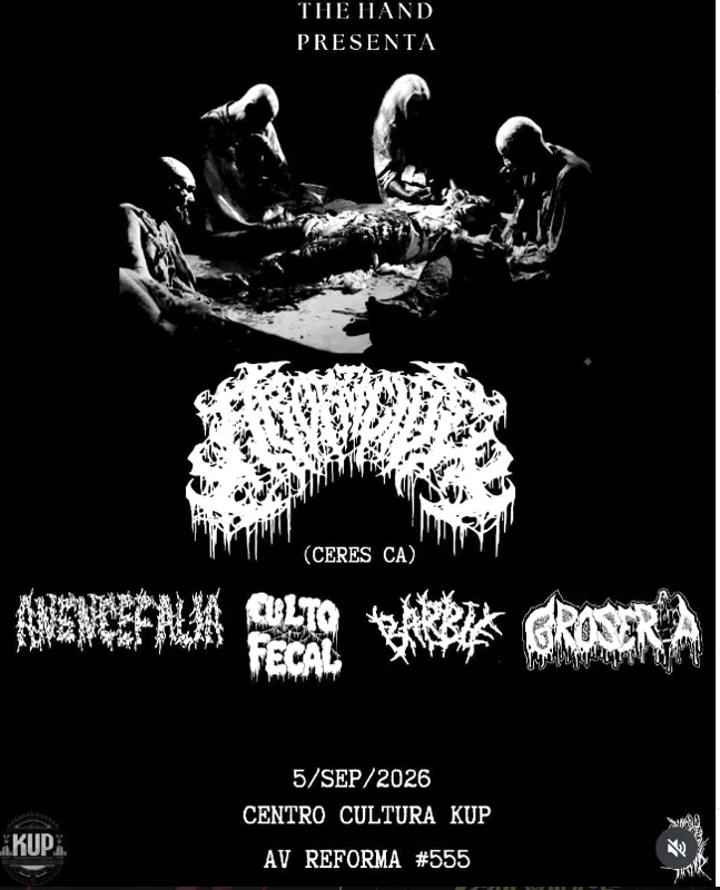 Flyer de The Hand presenta: