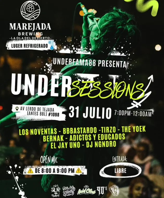 Flyer de Under sessions 