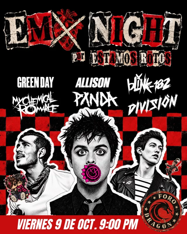 Flyer de Emo Night