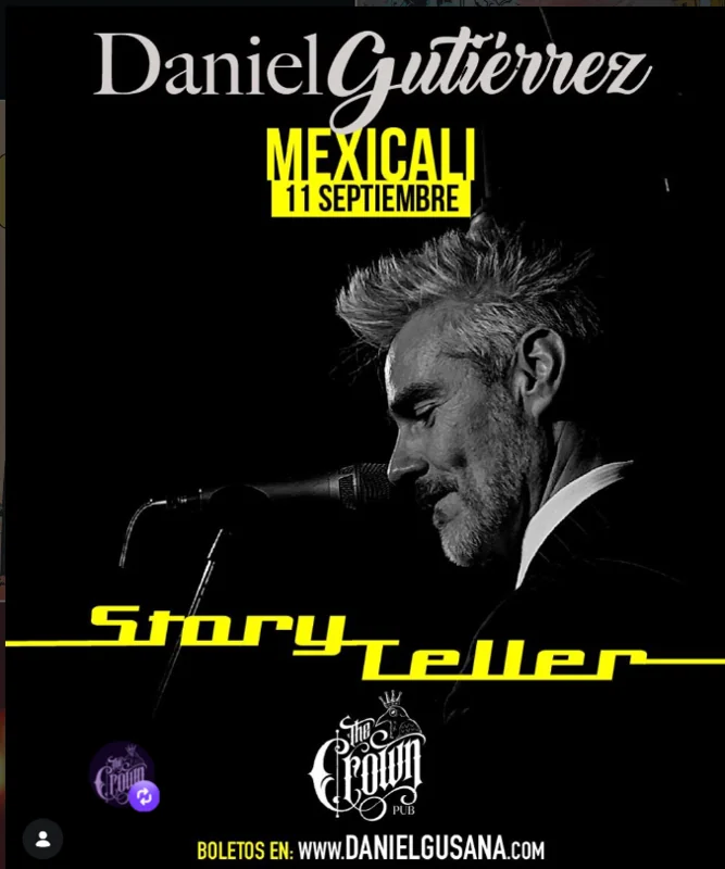 Flyer de Daniel Gutierrez Story teller
