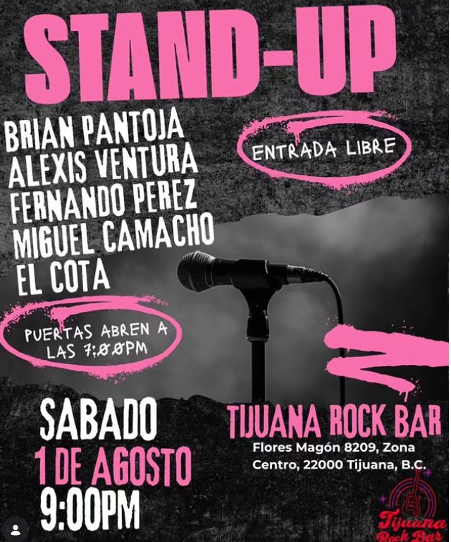 Flyer de Stand up Night