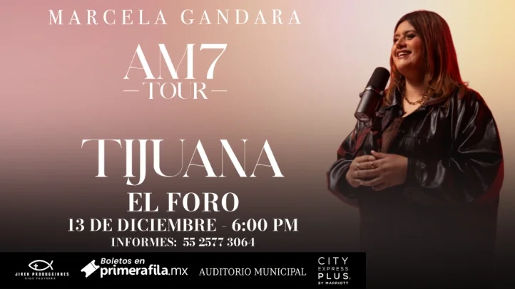 Flyer de Marcela Gandara "Tour Tijuana"