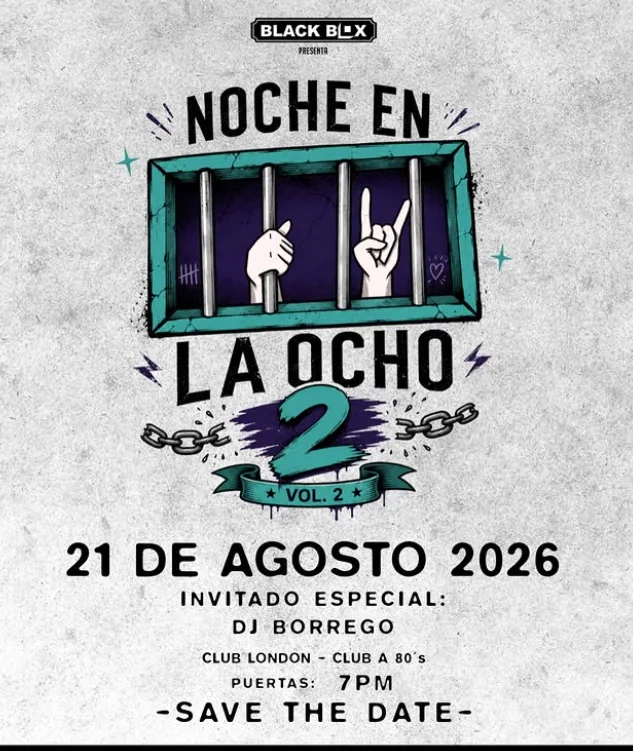 Flyer de Noche en la Ocho vol II