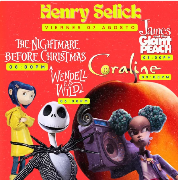 Flyer de Henry Selick films 