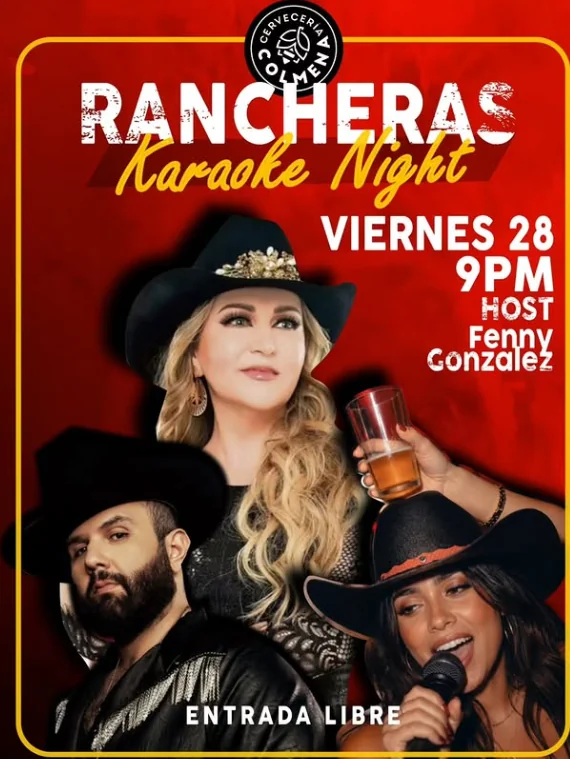 Flyer de Rancheras Karaoke Night