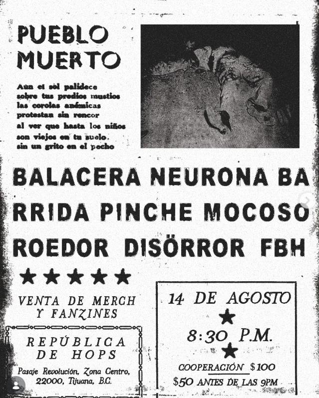 Flyer de PUEBLO MUERTO