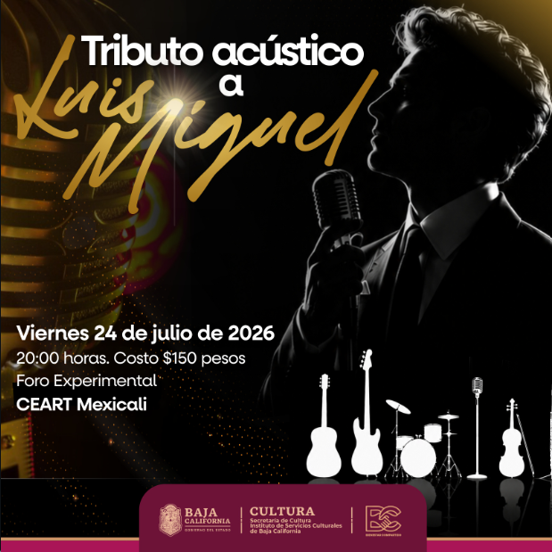 Flyer de Tributo acustico: Luis miguel