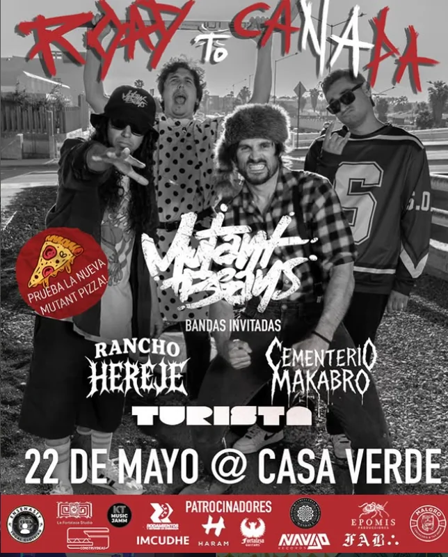 Flyer de Mutand Beans: Road to canada! tour