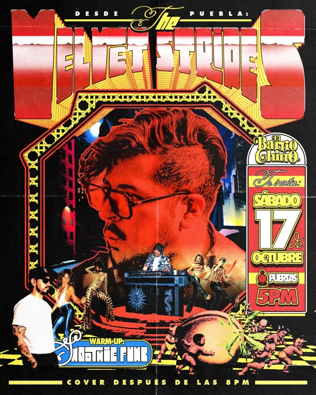 Flyer de The Velvet Stripes 