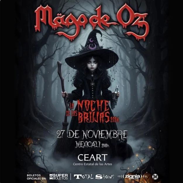 Flyer de MAGO DE OZ en mexicali