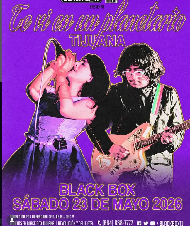 Flyer de Te vi en un planetario En tijuana 