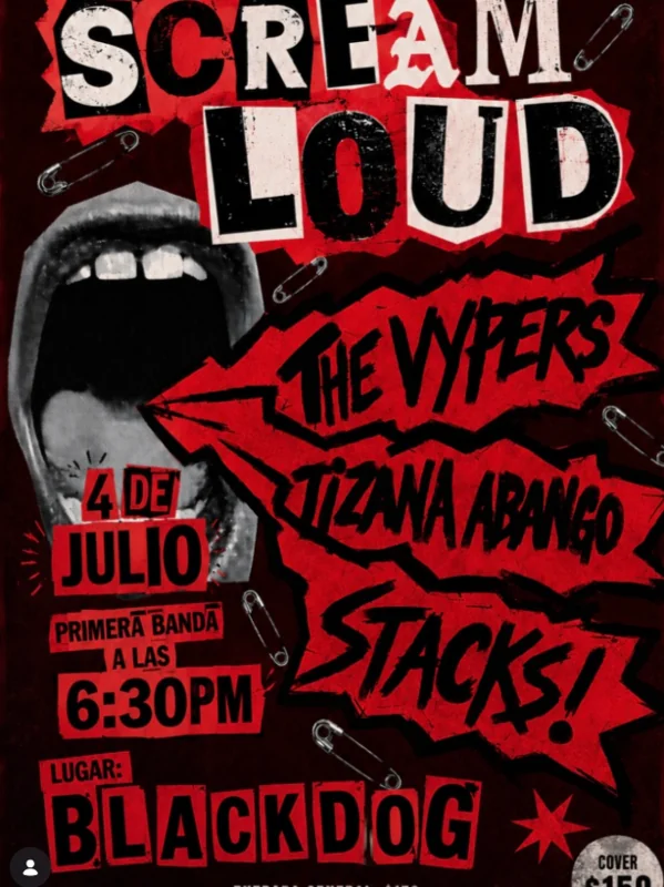 Flyer de Scream And Loud