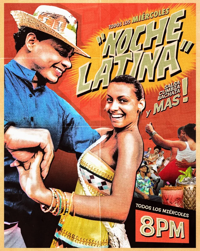 Flyer de NOCHE LATINA