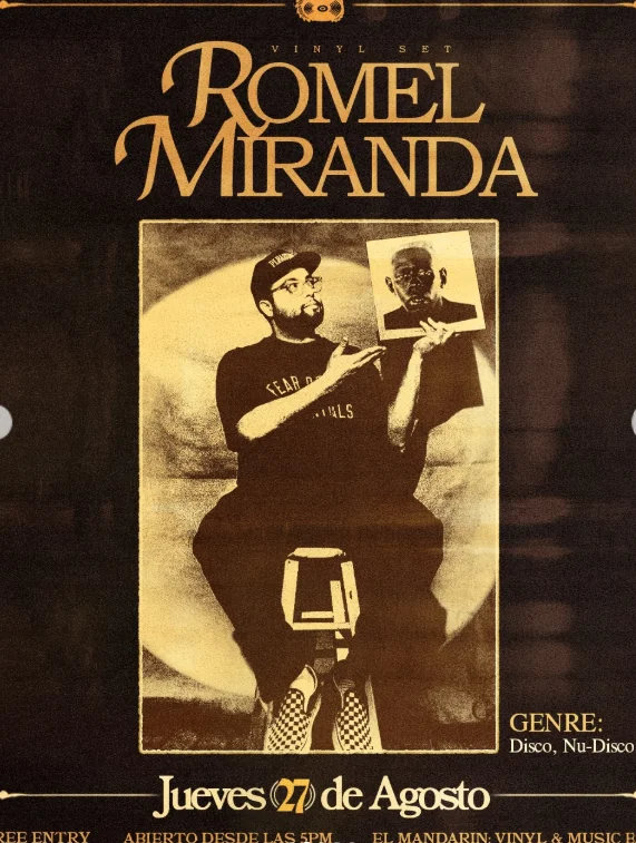 Flyer de Romel miranda