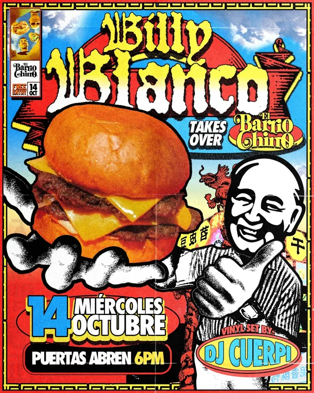 Flyer de Billy Blanco 