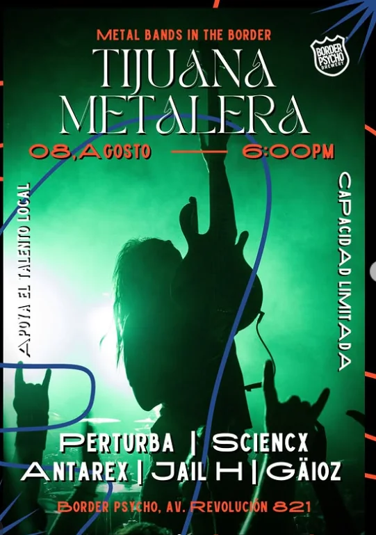 Flyer de Tijuana Metalera