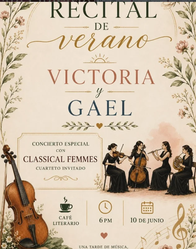Flyer de Recital de verano 