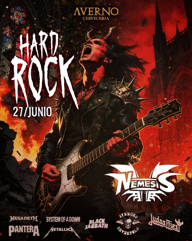 Flyer de HARD ROCK
