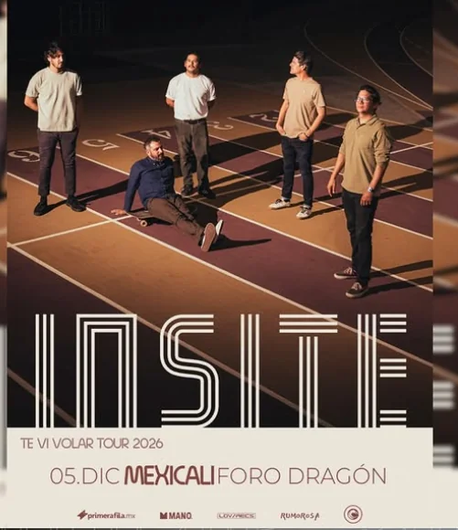 Flyer de INSITE ¨te vi volar¨  tour 2026