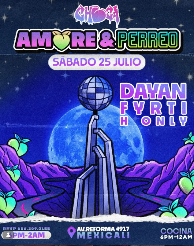 Flyer de Amore y Perreo