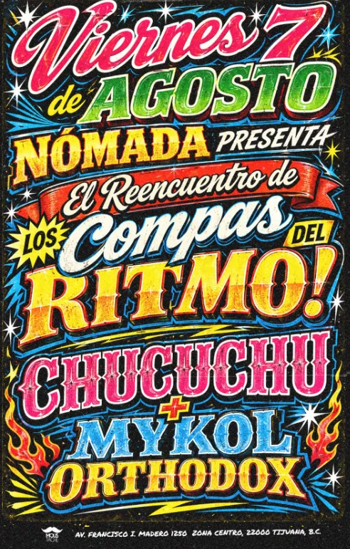 Flyer de Reencuentro de los compas del rio 