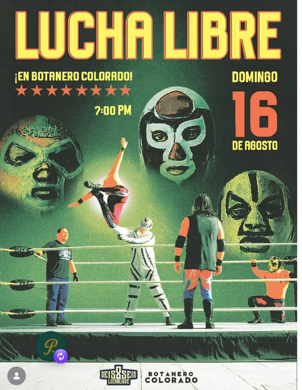 Flyer de LUCHA LIBRE