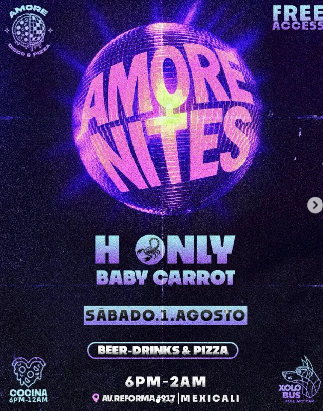 Flyer de Amore NItes