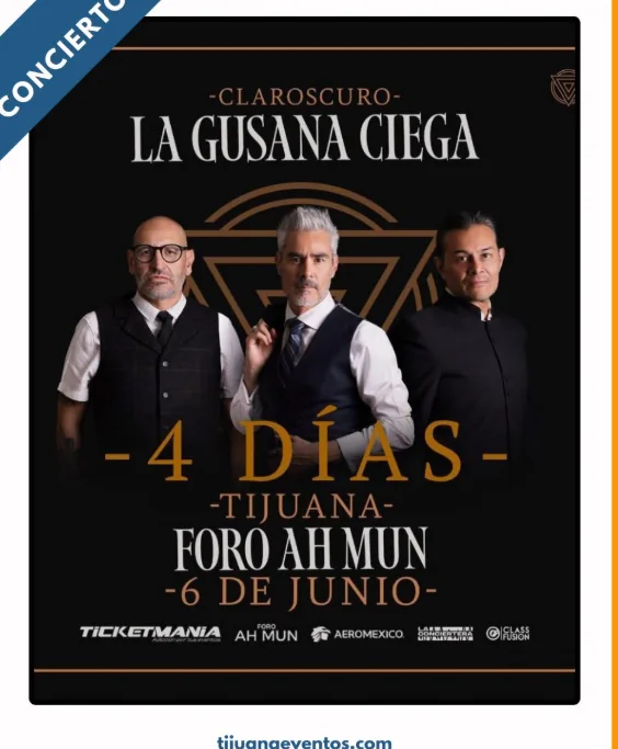 Flyer de La gusana ciega en tijuana