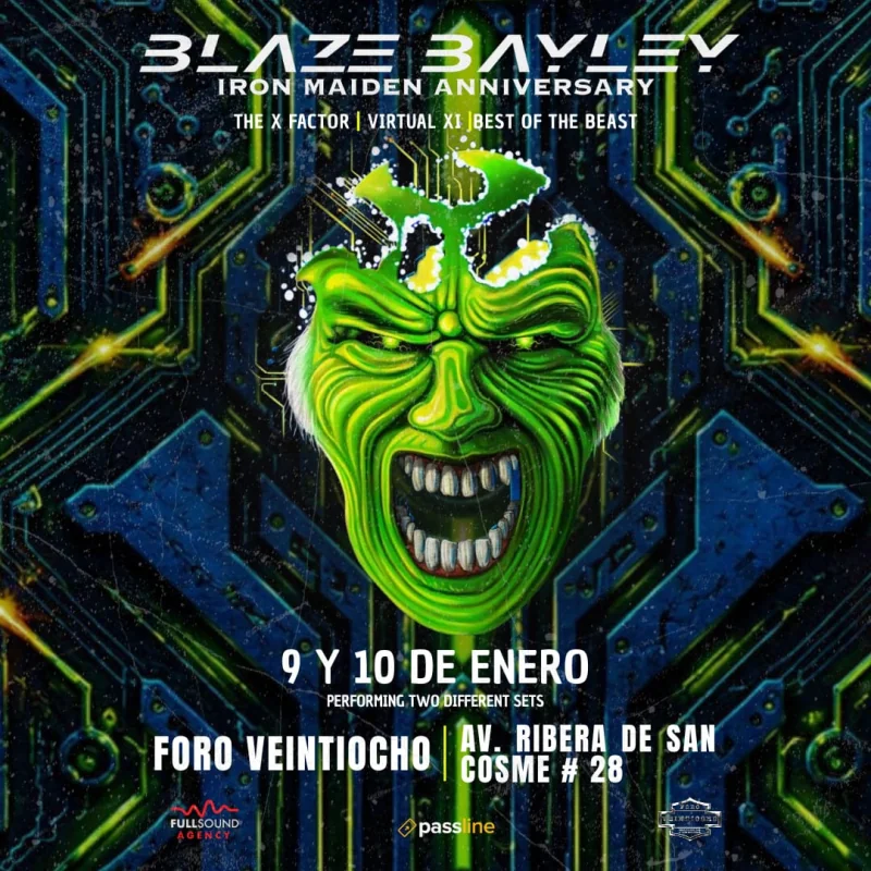 Flyer de Blaze Bayley