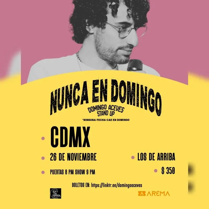 Flyer de Domingo Aceves