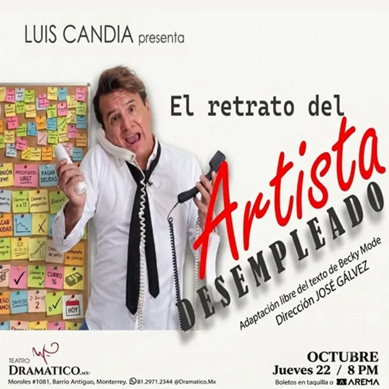 Flyer de El retrato del Artista Desempleado