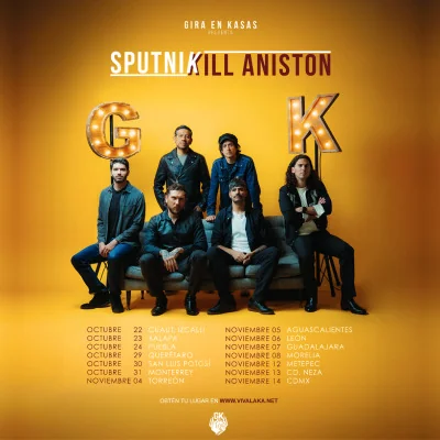 Flyer de Gira en KAsas: Sputnik & Kill Aniston