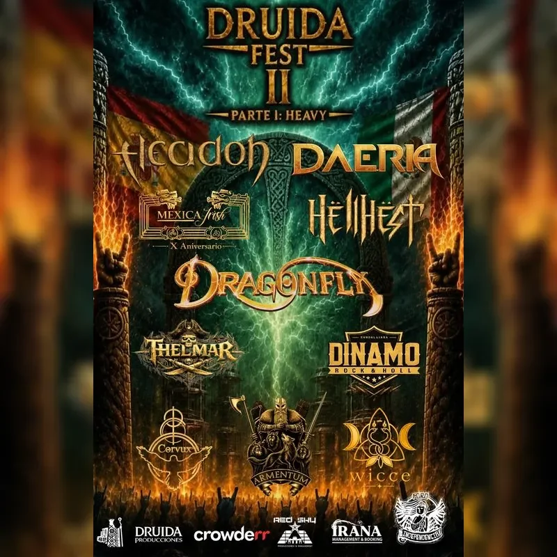 Flyer de Druida Fest II Parte I: Heavy 