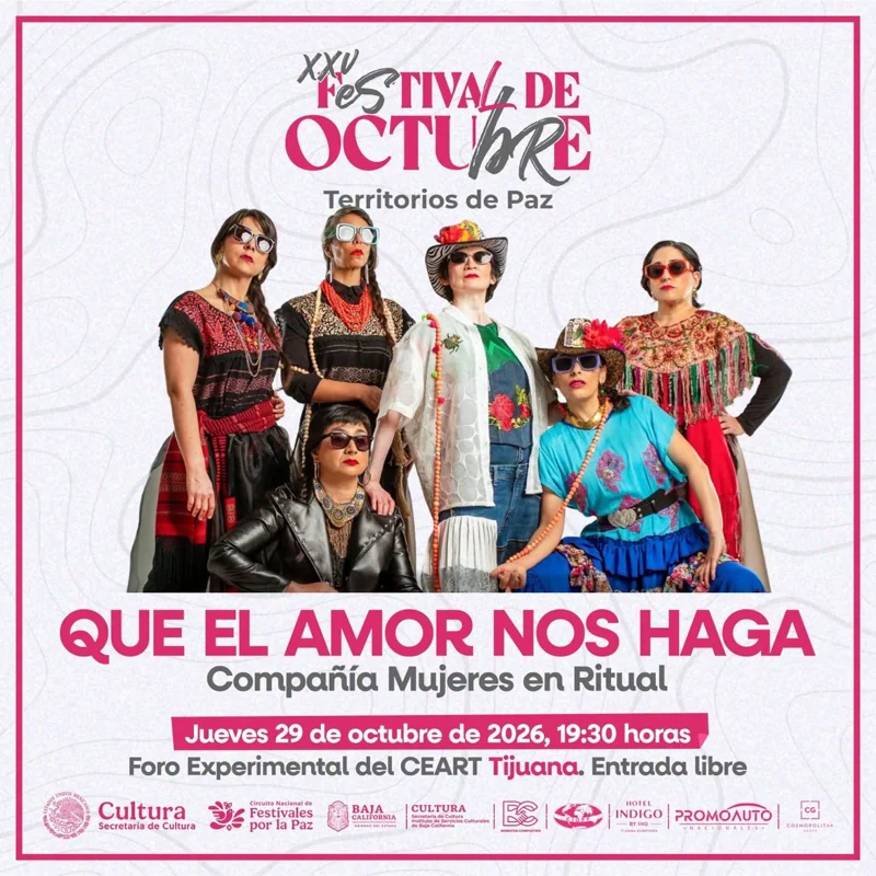 Flyer de Que el amor nos haga 
