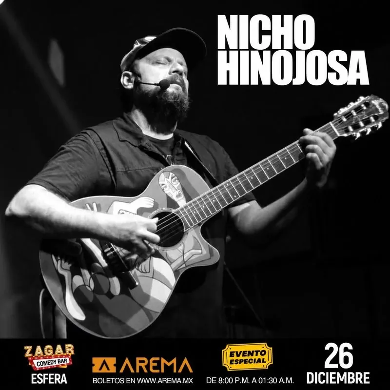 Flyer de Nicho Hinojosa 