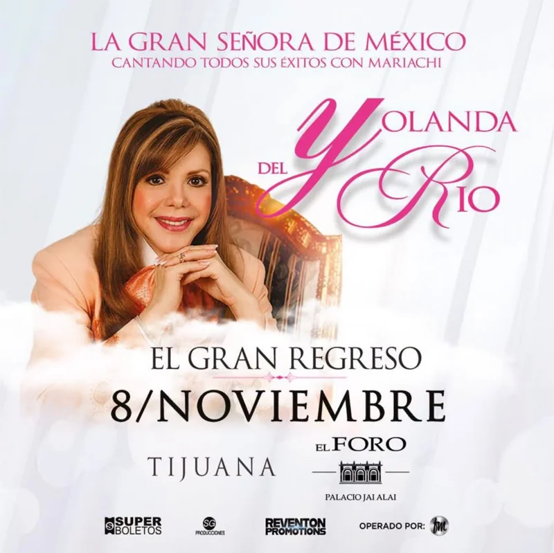 Flyer de Yolanda del Río 