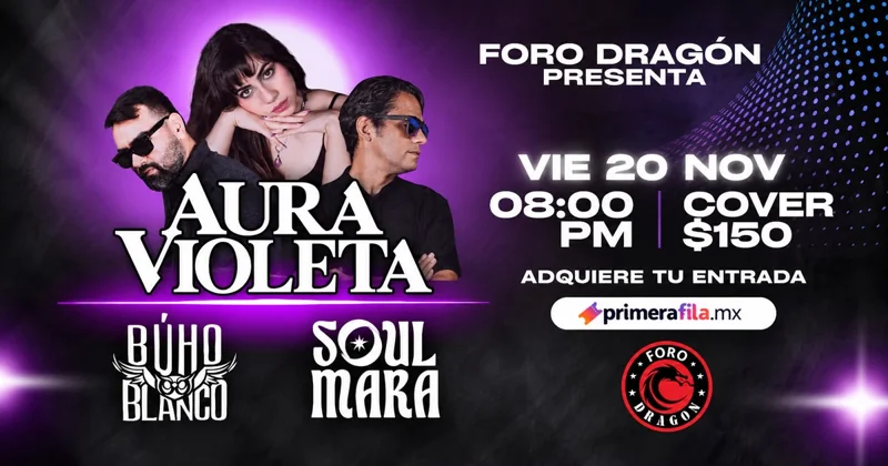 Flyer de Aura Violeta