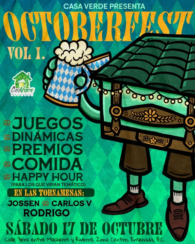Flyer de Octoberfest Vol. I - Casa Verde