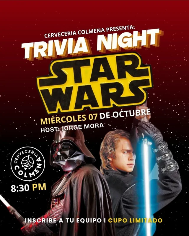 Flyer de Trivia Night: Star Wars