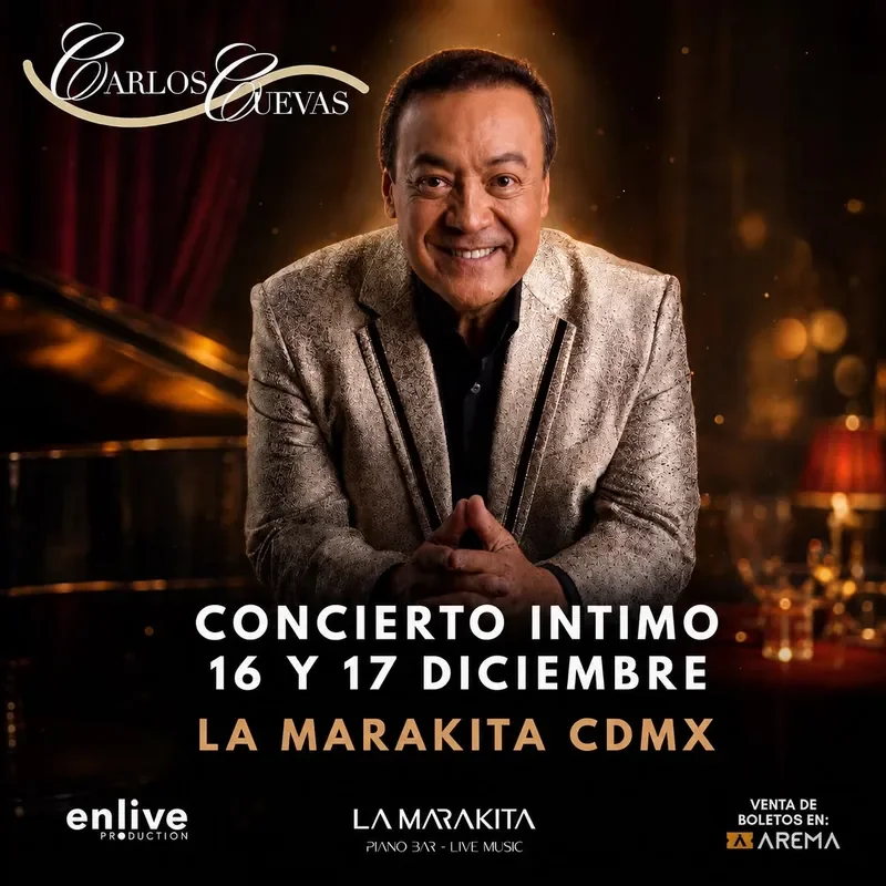 Flyer de Carlos Cuevas