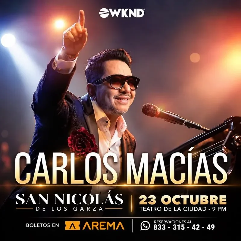 Flyer de Carlos Macias
