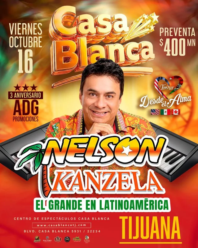 Flyer de Nelson Kanzela