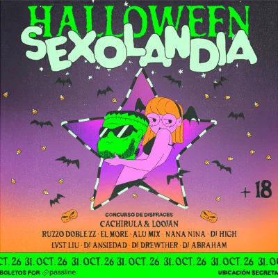 Flyer de HALLOWEEN SEXOLANDIA