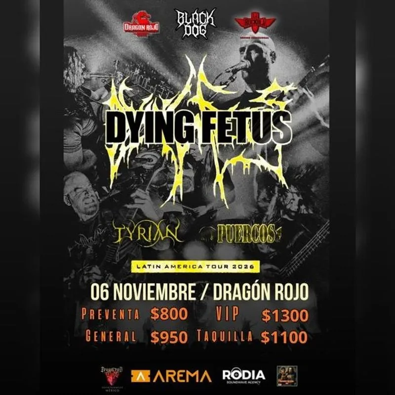 Flyer de Dying Fetus 