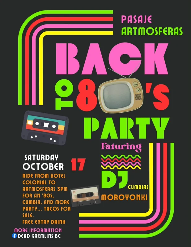 Flyer de Back to 80's Party 