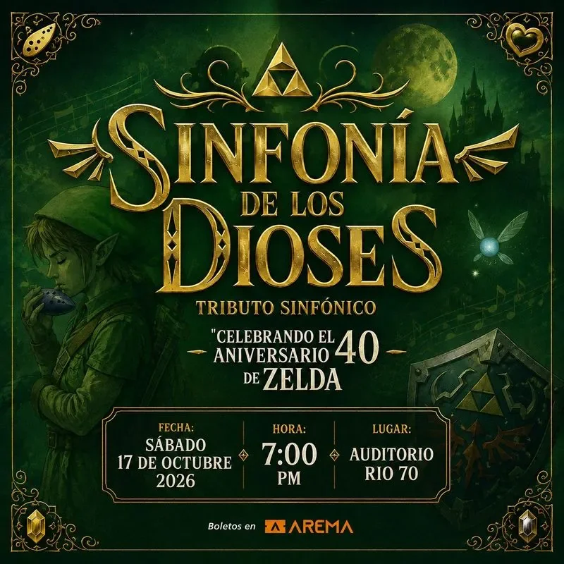 Flyer de Sinfonia de los Dioses