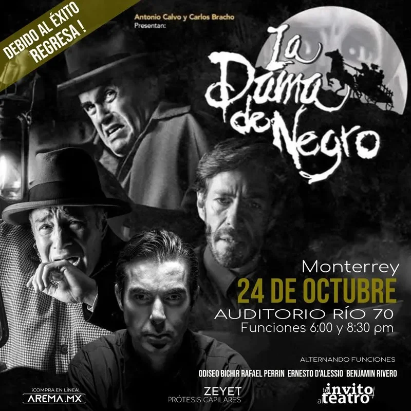Flyer de La Dama de Negro