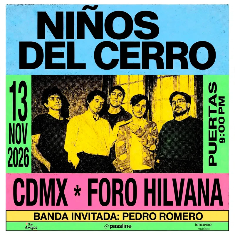 Flyer de NIÑOS DEL CERRO + PEDRO ROMERO